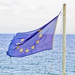 Eurofahne am Meer